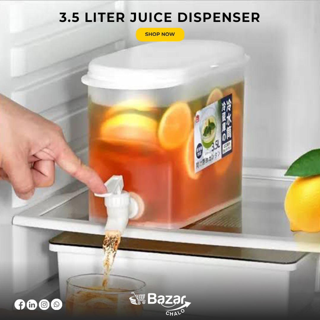 3.5 Liter Juice Dispenser | Large Capacity Beverage Server for Parties & Events
