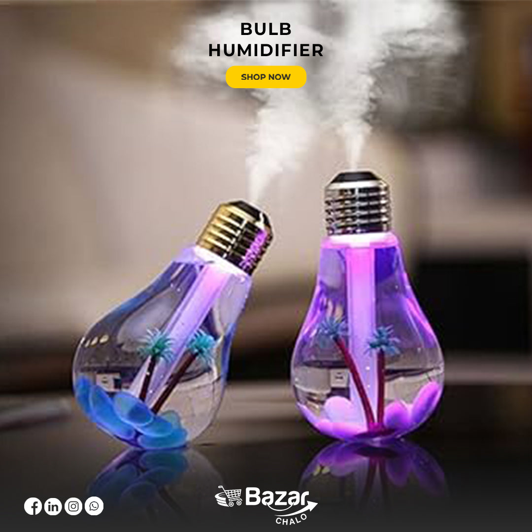 Aesthetic Bulb Humidifier with RGB lights