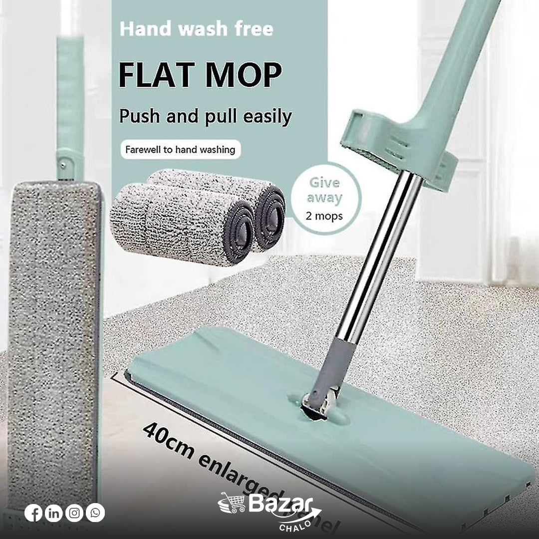 Flat mop push and pull easily