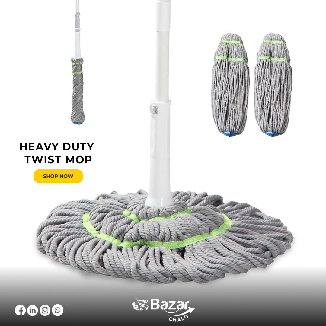 Flexible twist mop for easy cleaning