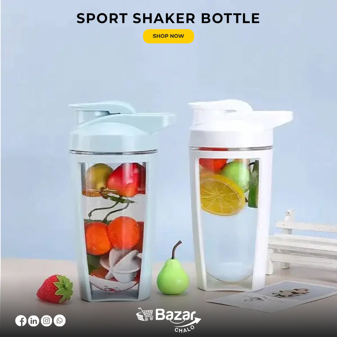 500ml Protein Shaker Bottle | Leak-Proof, Flip Lid, Precise Scale for Sports Shakes