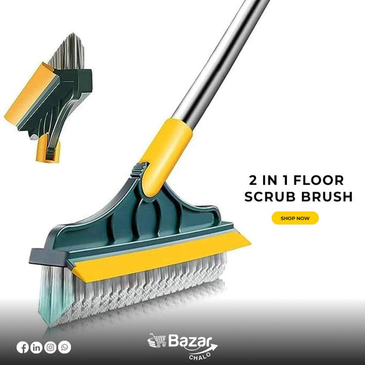 2 in 1 Floor Scrub Brush
