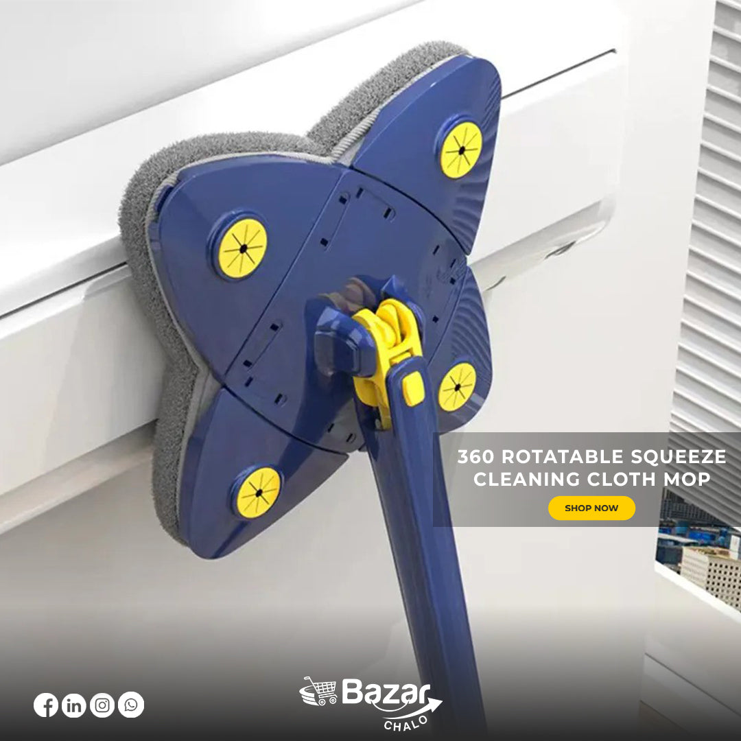 rotatable mop for easy cleaning 