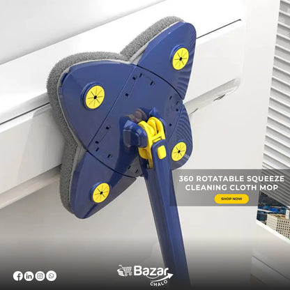 rotatable mop for easy cleaning 