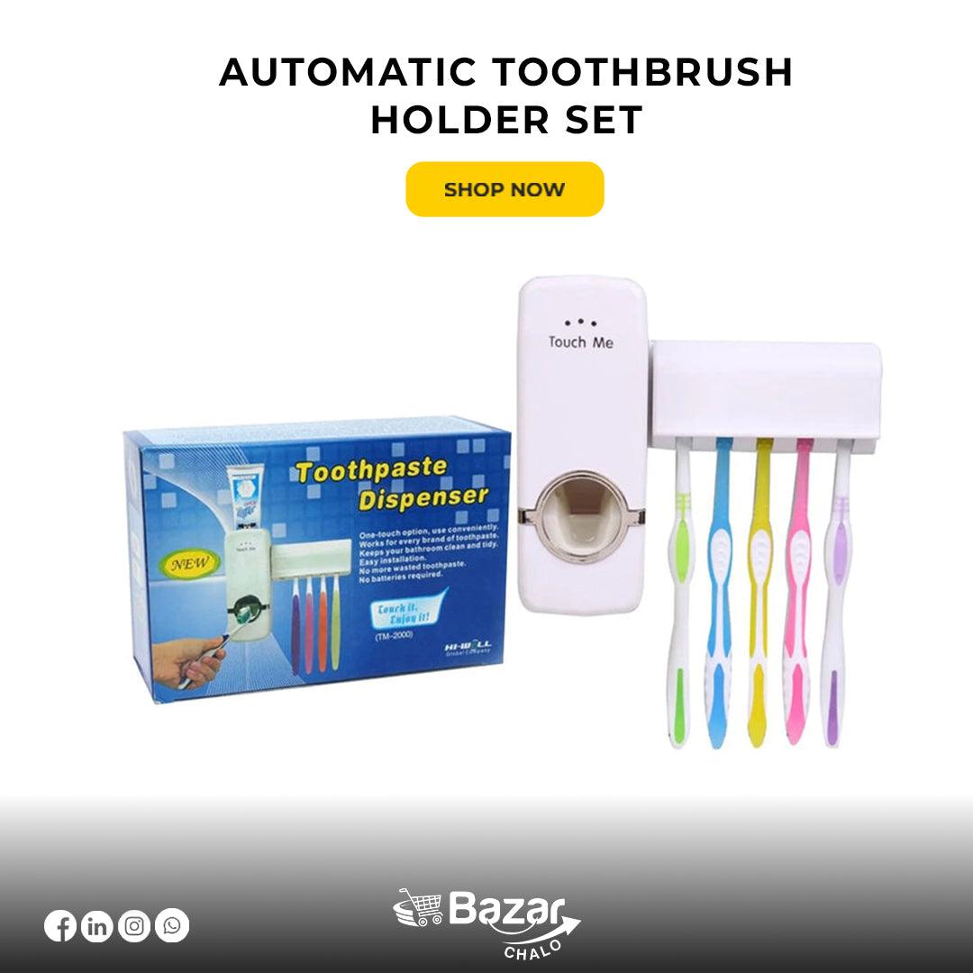 Toothpaste dispenser with Brush holder