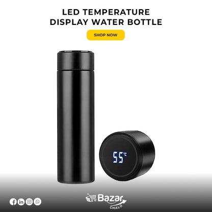 Led Temperature Display Water Bottle 
