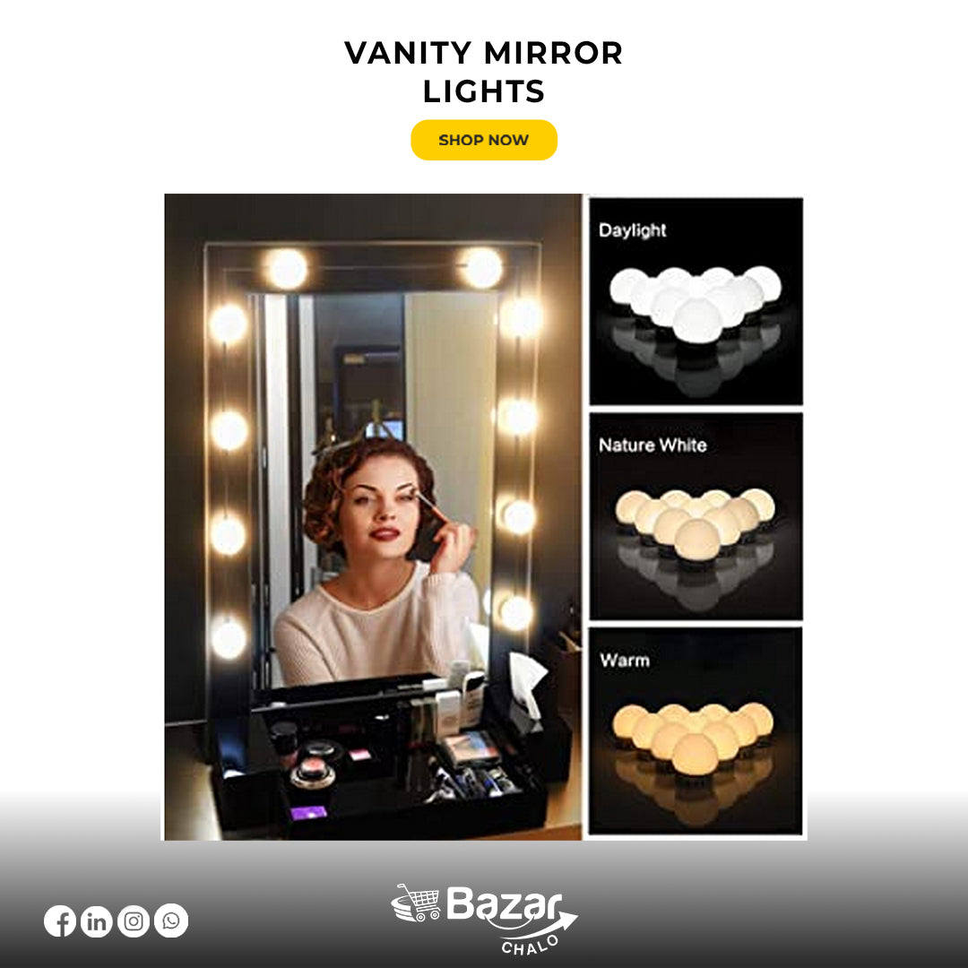 Makeup vanity mirror lights 