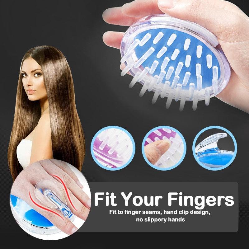 Hair Scalp Massager Brush With Soft Silicone Bristles - Bazar Chalo