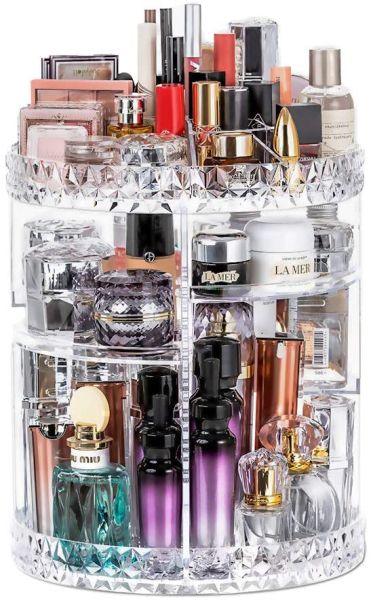 360° Rotating Makeup Organizer Stand - Bazar Chalo