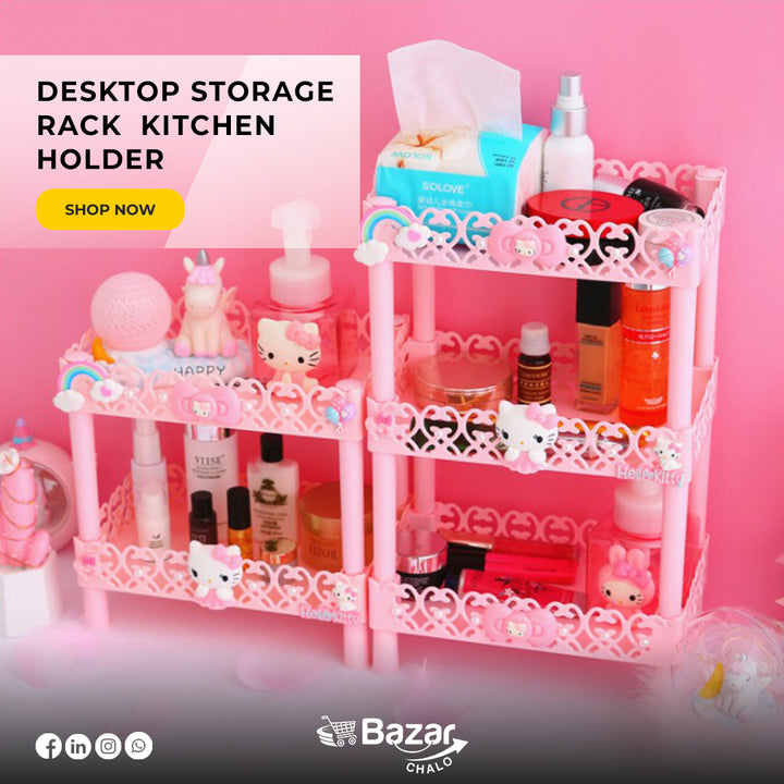 Aesthetic kitchen storage rack 