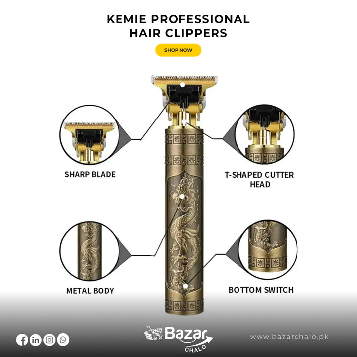 Professional Vintage T9 Dragon Style Trimmer for men - Bazar Chalo