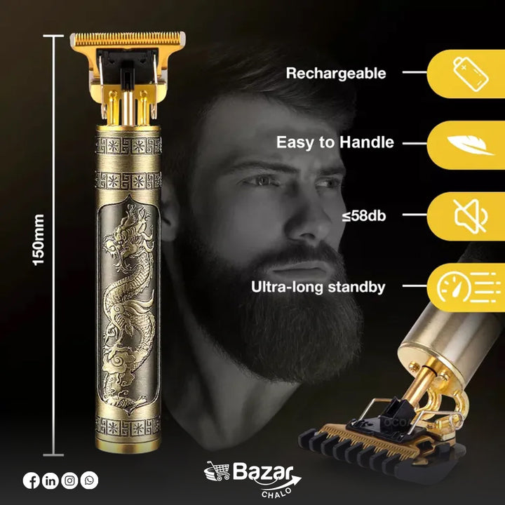 Professional Vintage T9 Dragon Style Trimmer for men - Bazar Chalo